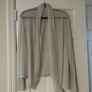Gray/ silver shrug